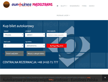 Tablet Screenshot of eurolines-polska.pl